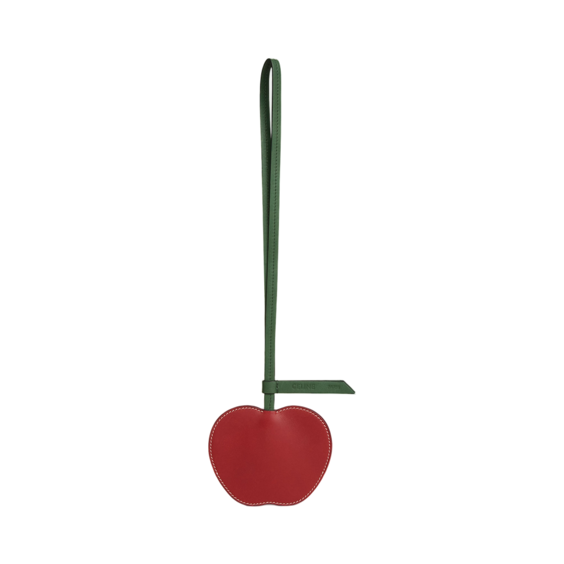 49K032T46-27ED Celine Apple Keyring In Smooth Lambskin Red