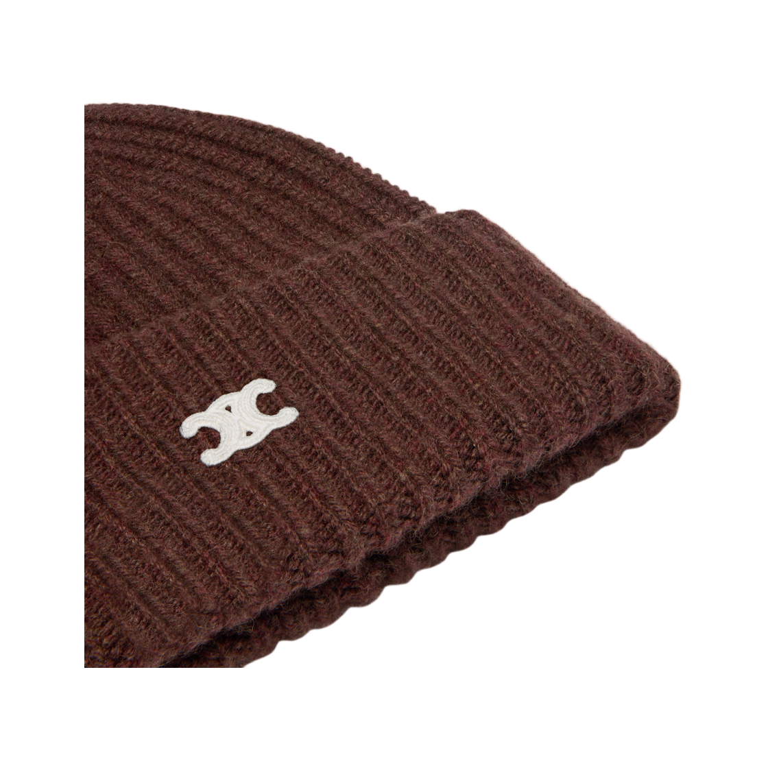 셀린느 트리옹프 비니 심리스 캐시미어 브라운(Celine Triomphe Beanie In Seamless Cashmere Brown) - 3