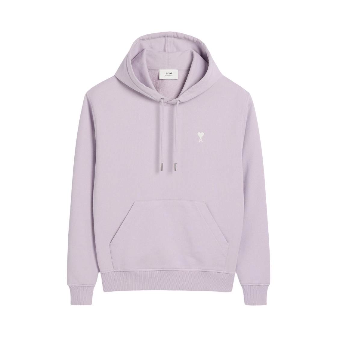아미 퍼플 코튼 아미 드 하트 후드 라일락(AMI Purple Cotton Ami De Coeur Hoodie Lilac) - 1