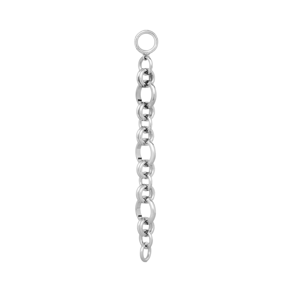 셀린느 참 헤리티지 청키 브레이슬릿 브래스 로듐 피니쉬 실버(Celine Charms Heritage Chunky Bracelet In Brass with Rhodium Finish Silver) - 3