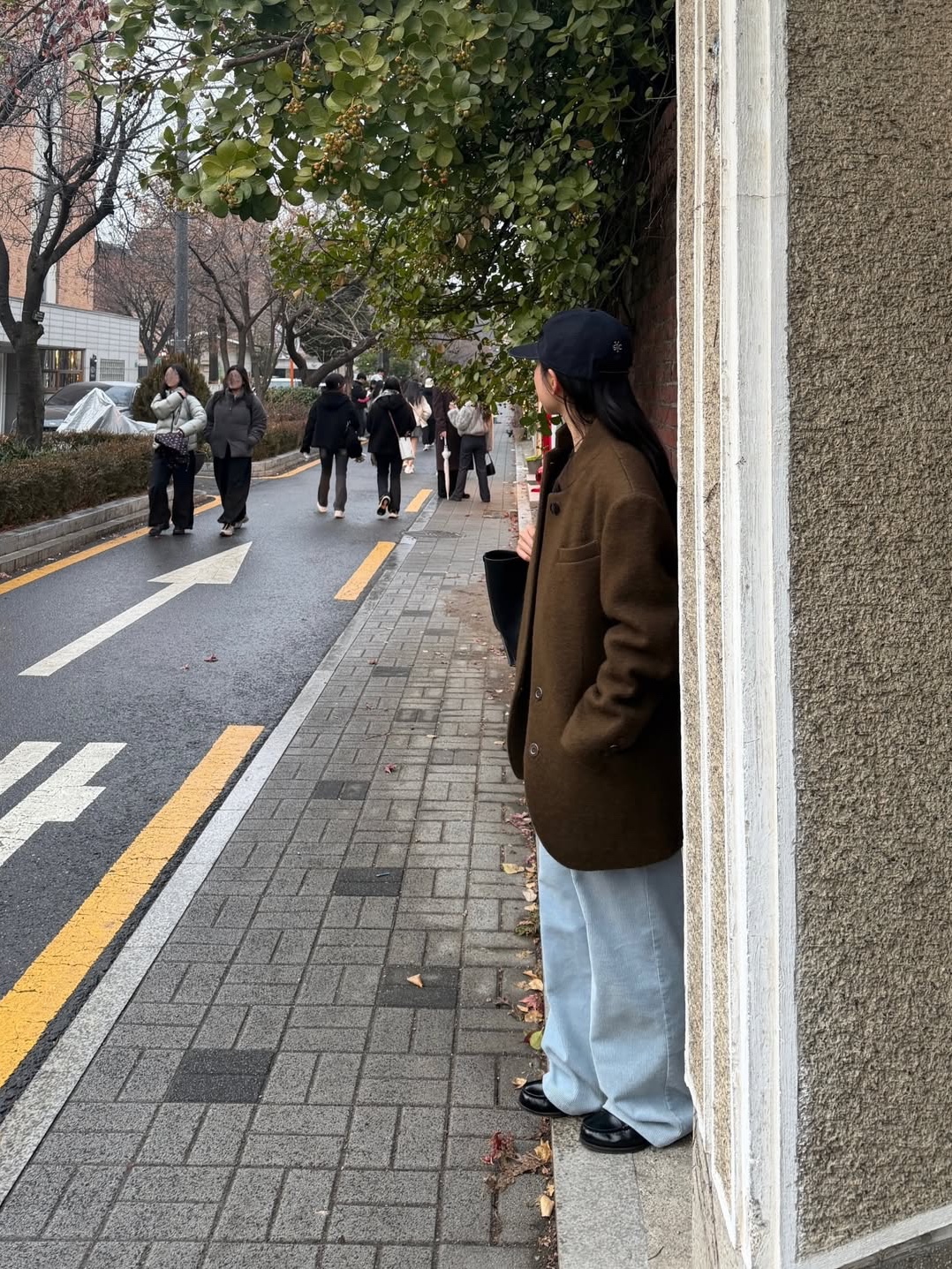 Sunday Ceremony Sy Logo 5 Panel Cotton Cap - Navy 착용 스타일 - 3