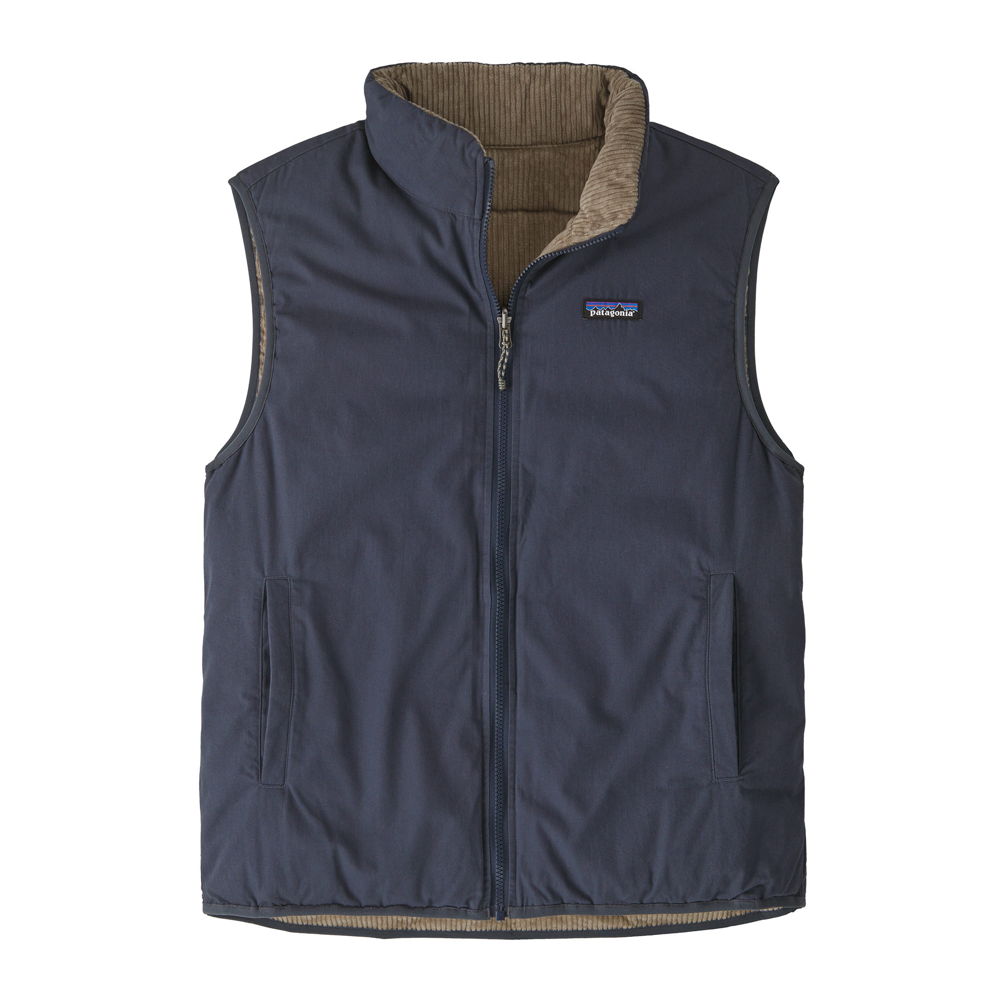 파타고니아 리버시블 코튼 다운 베스트 스몰더 블루(Patagonia Reversible Cotton Down Vest Smolder Blue)