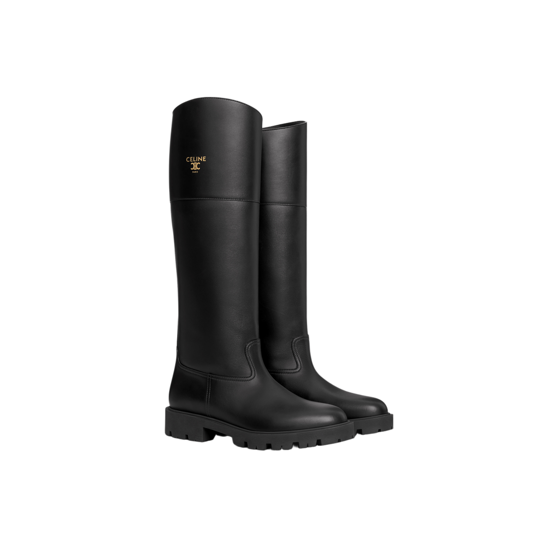 (W) 셀린느 마가렛 하이 부츠 카프스킨 블랙((W) Celine Margaret High Boot In Calfskin Black) - 2