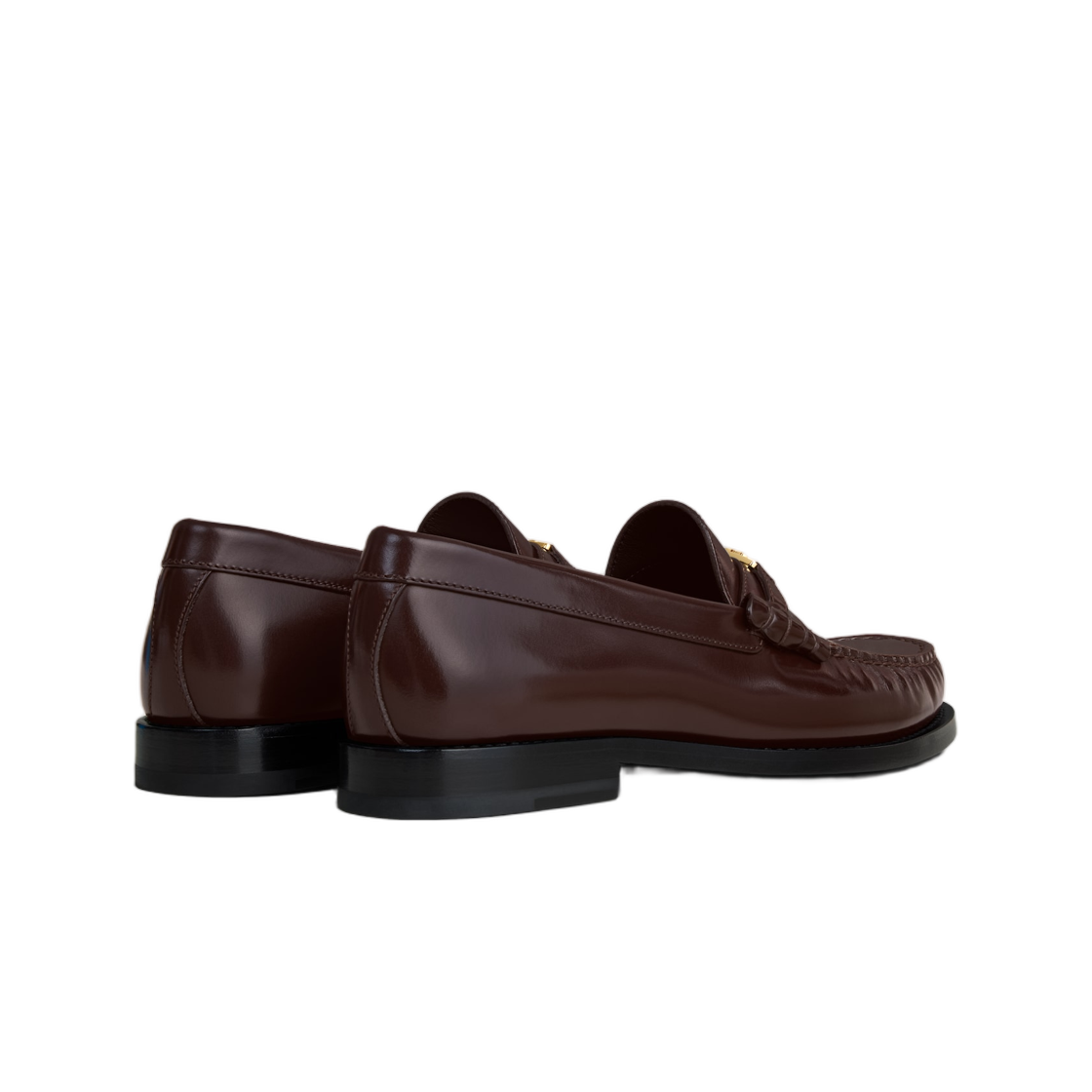 (W) 셀린느 루코 로퍼 폴리쉬드 불스킨 다크 브라운((W) Celine Luco Loafer In Polished Bullskin Dark Brown) - 3