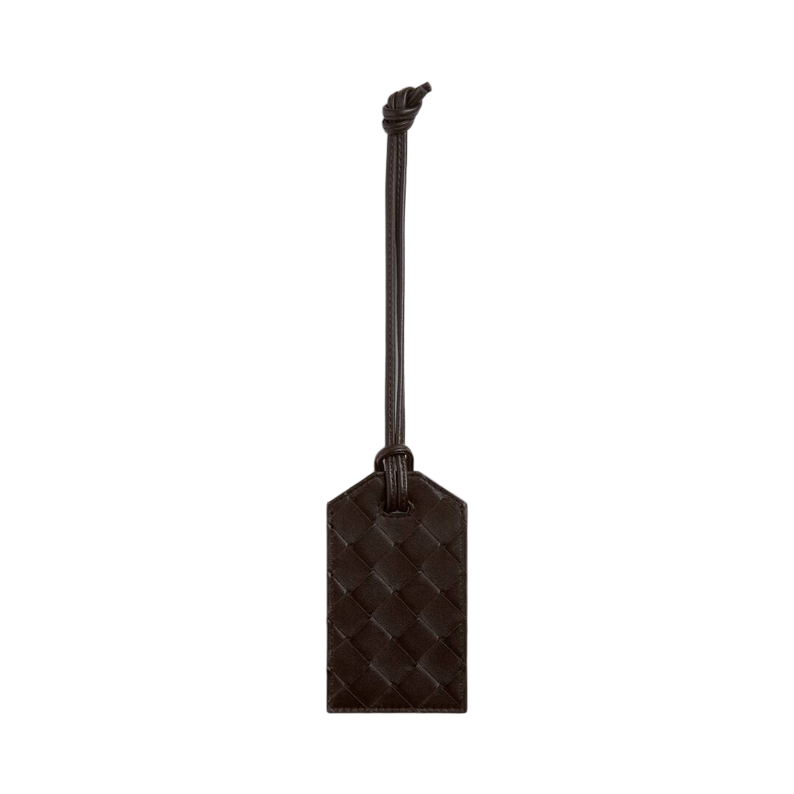 787812V2BE22113 Bottega Veneta Intrecciato Tag Holder On Strap Fondant
