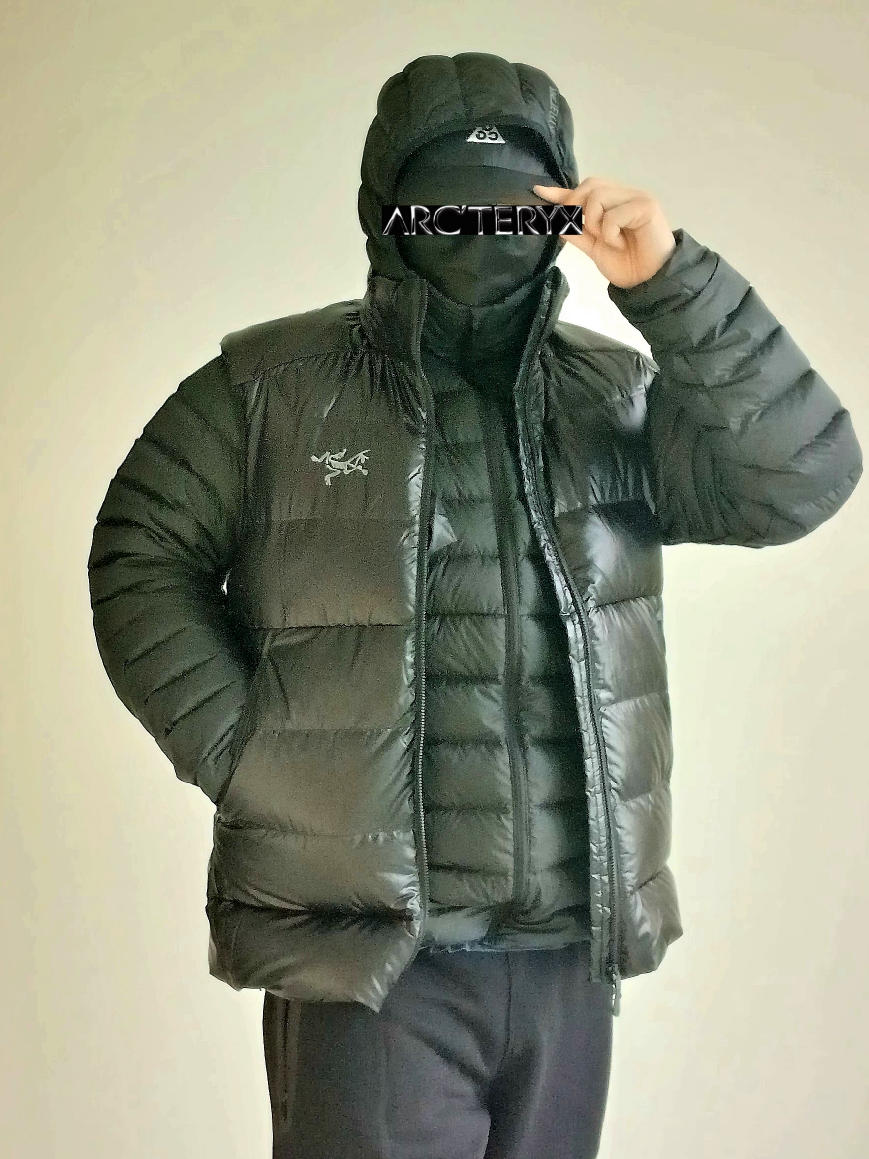 Nike ACG Trail Cap Black, Arc'teryx Cerium Hoody Black 착용 스타일 - 6