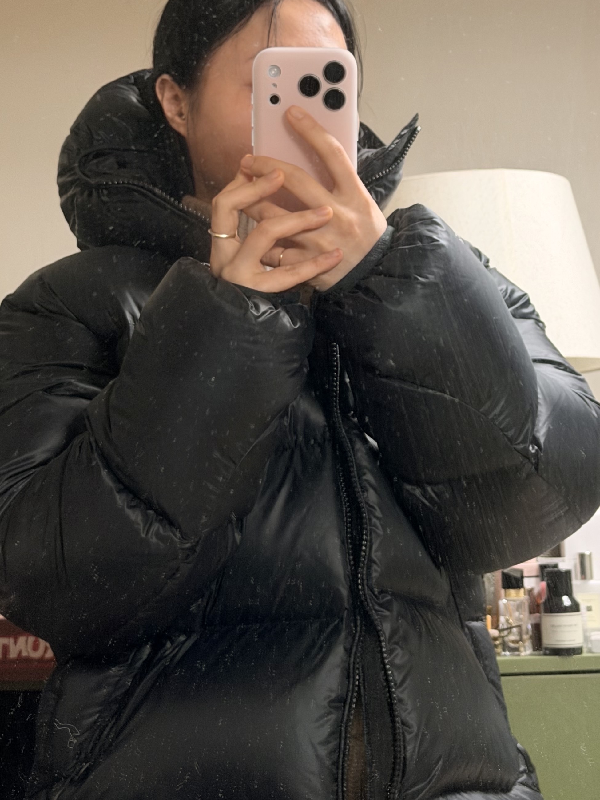 Palace Pertex Opaque Balaclava Puffa Black - 24FW 착용 스타일 - 2
