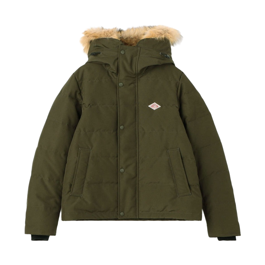 DT-A0007 (W) Danton Faux Fur Hooded Down Jacket Olive