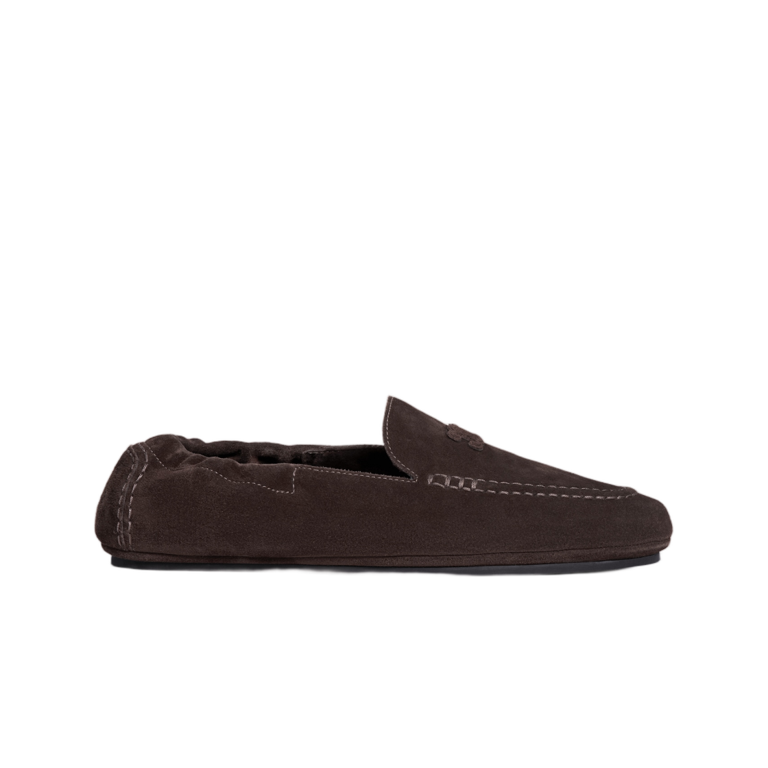 (W) 셀린느 아담 로퍼 스웨이드 카프스킨 다크 브라운((W) Celine Adam Loafer In Suede Calfskin Dark Brown)