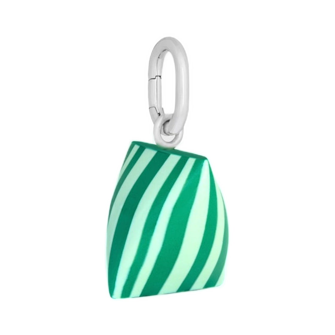 셀린느 참 베를링고 레진 앤 브래스 로듐 피니쉬 그린 실버(Celine Charms Berlingot In Resin and Brass with Rhodium Finish Green Silver) - 2