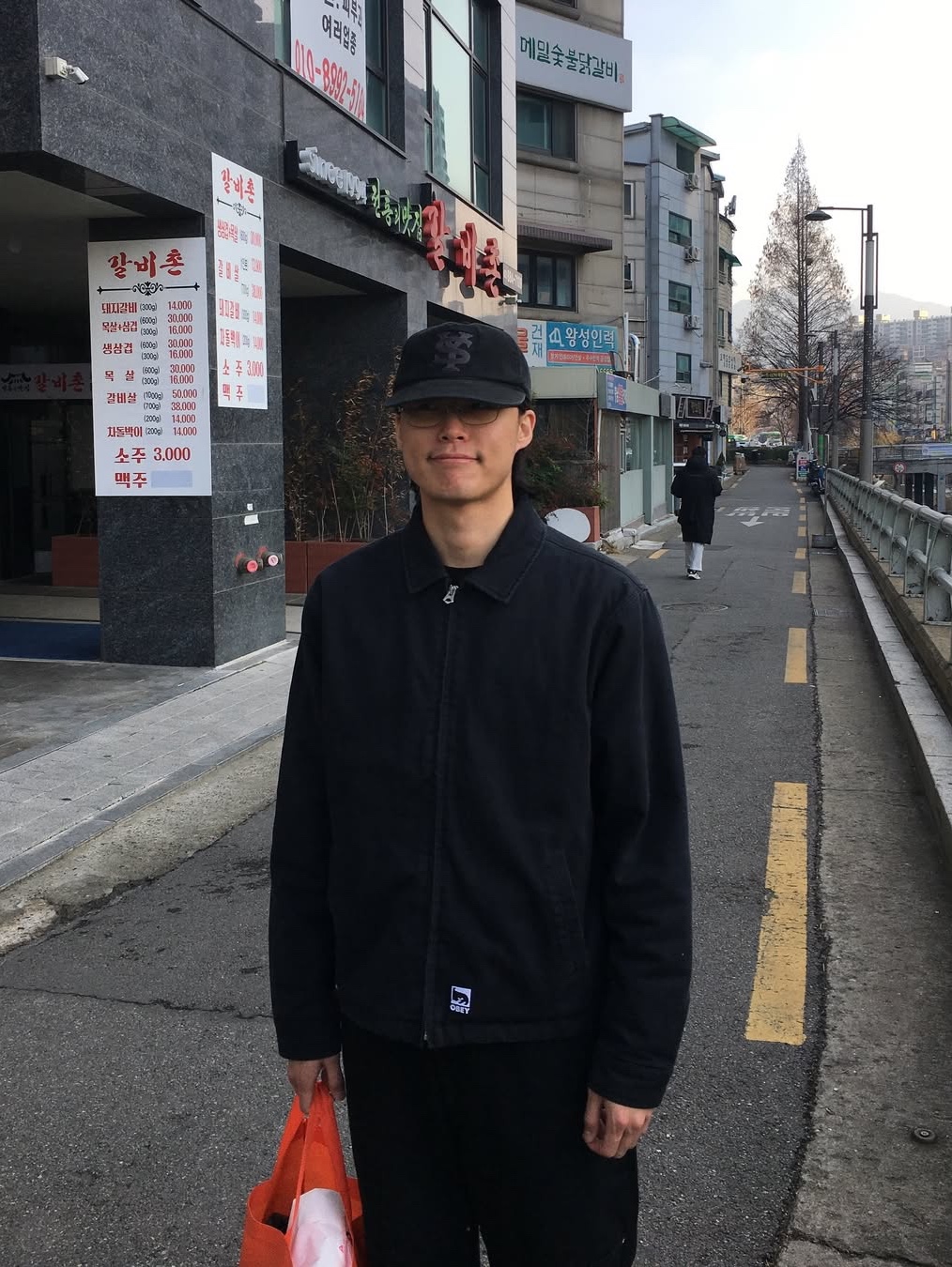 Sunday Ceremony Sy Logo 5 Panel Cotton Cap - Black 착용 스타일 - 9
