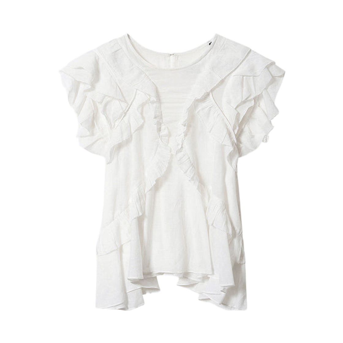 HT0828FA-B3J04E-20WH (W) Isabel Marant Nalou Top White