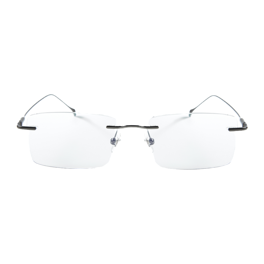 한글 티탄 스퀘어 무테 edge 그레이(Hangle Titan Square Rimless Edge Silver)
