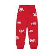 Denim Tears x Corteiz Island Wreath Sweatpants Red