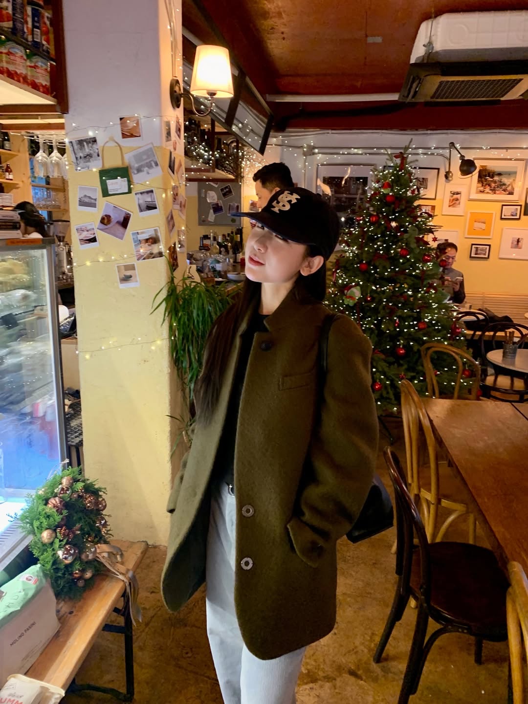 Sunday Ceremony Sy Logo 5 Panel Cotton Cap - Navy 착용 스타일 - 4