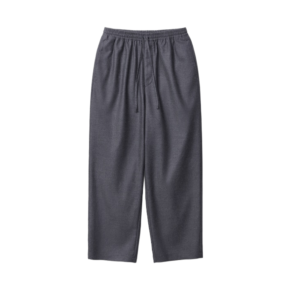 - everyone x A.Presse Cashmere Easy Trousers Charcoal