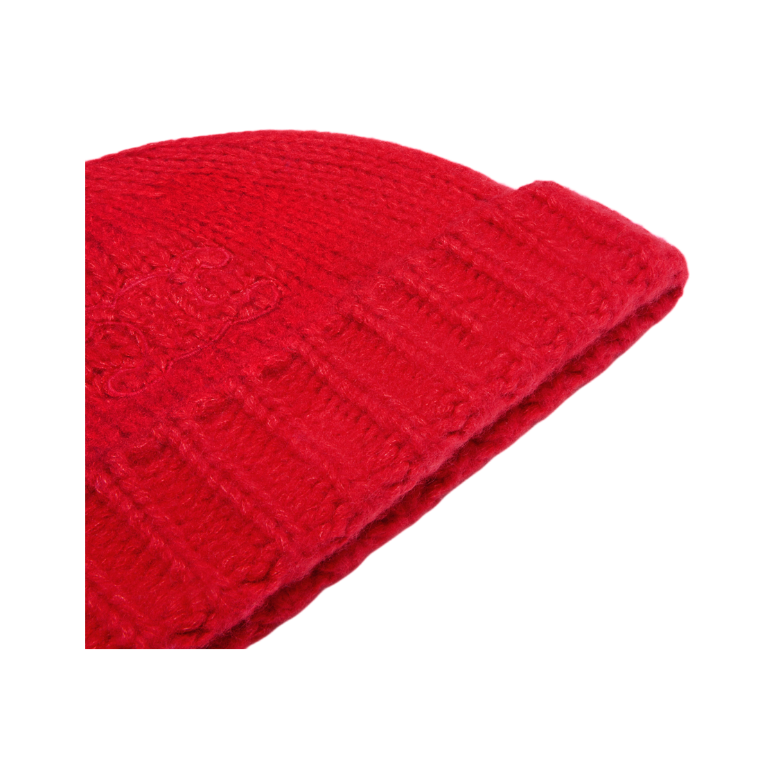셀린느 트리옹프 비니 캐시미어 앤 실크 브라이트 레드(Celine Triomphe Beanie In Cashmere and Silk Bright Red) - 3