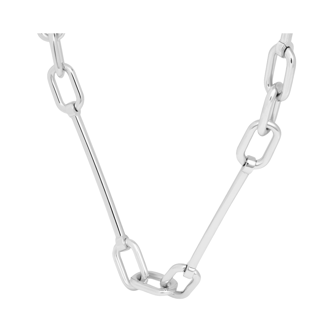 셀린느 참 네클리스 브래스 로듐 피니쉬 실버(Celine Charms Necklace In Brass with Rhodium Finish Silver) - 2