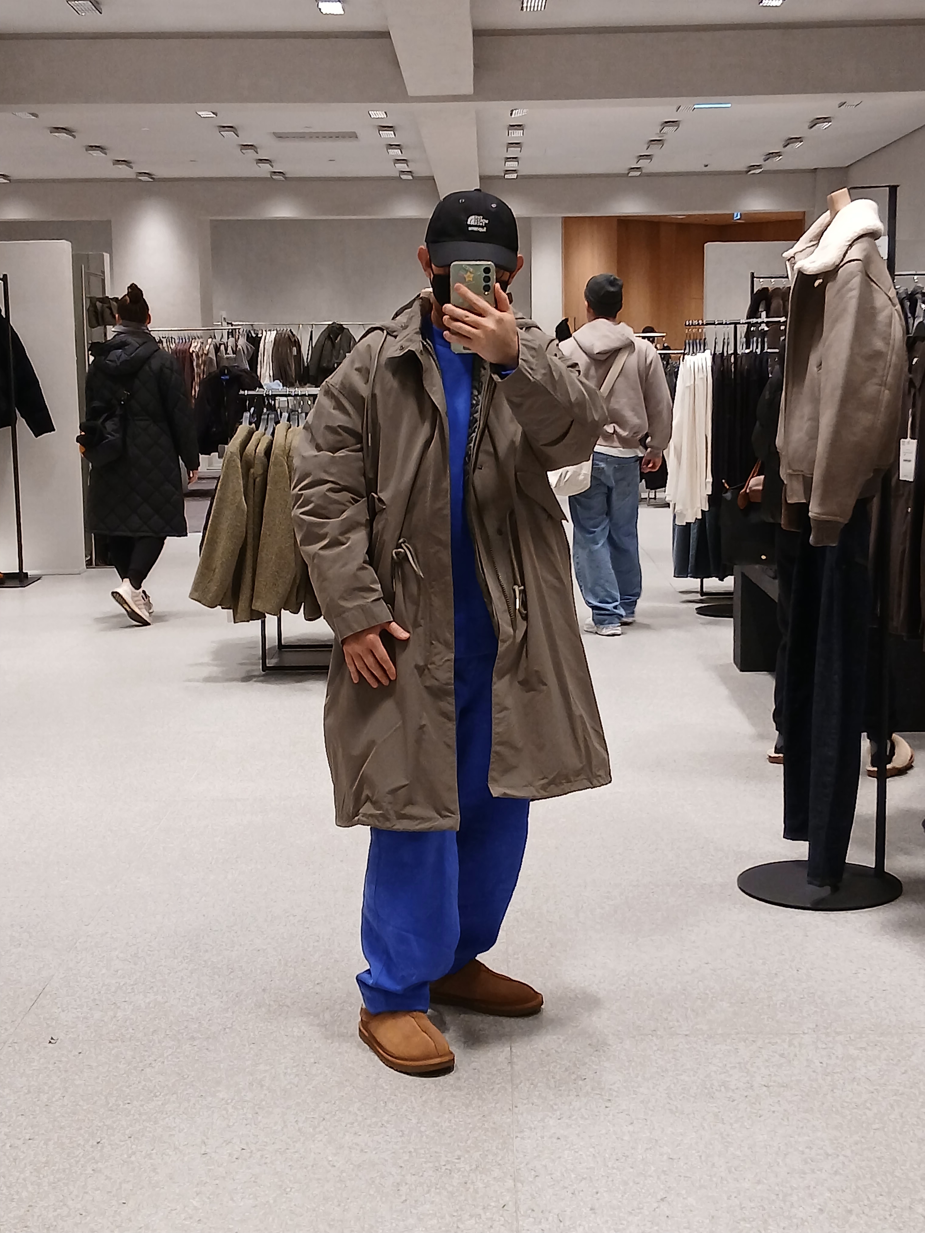 Nike x Stussy NRG Acid Washed Crewneck Game Royal (DR4024-480), Nike x Stussy NRG Acid Washed Fleece Pants Game Royal (DR4025-480) 착용 스타일 - 5