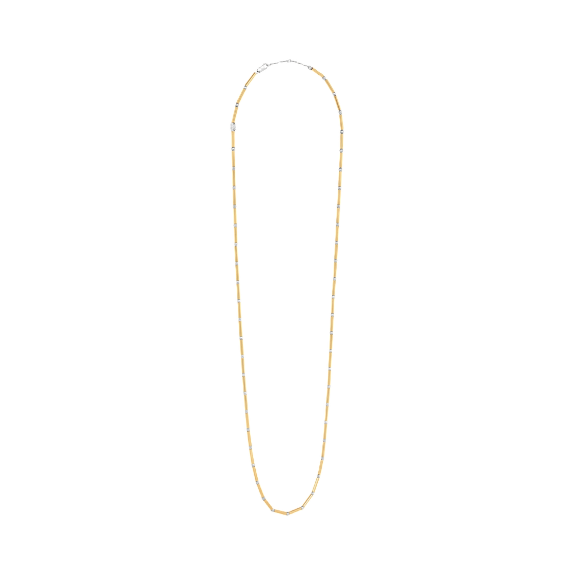 셀린느 참 롱 네클리스 브래스 골드 앤 로듐 피니쉬 골드 실버(Celine Charms Long Necklace In Brass with Gold and Rhodium Finish Gold Silver) - 3