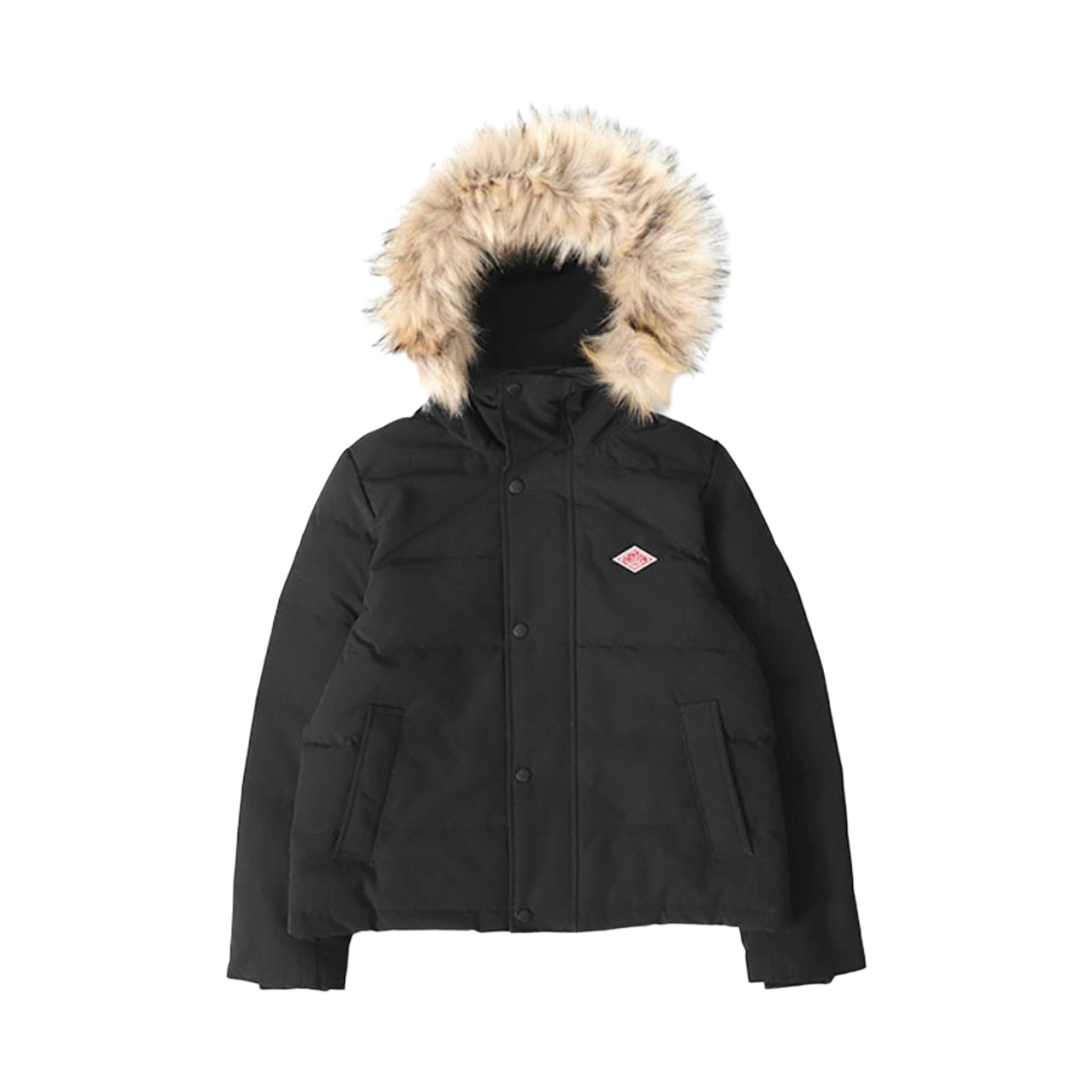 DT-A0007 (W) Danton Faux Fur Hooded Down Jacket Black