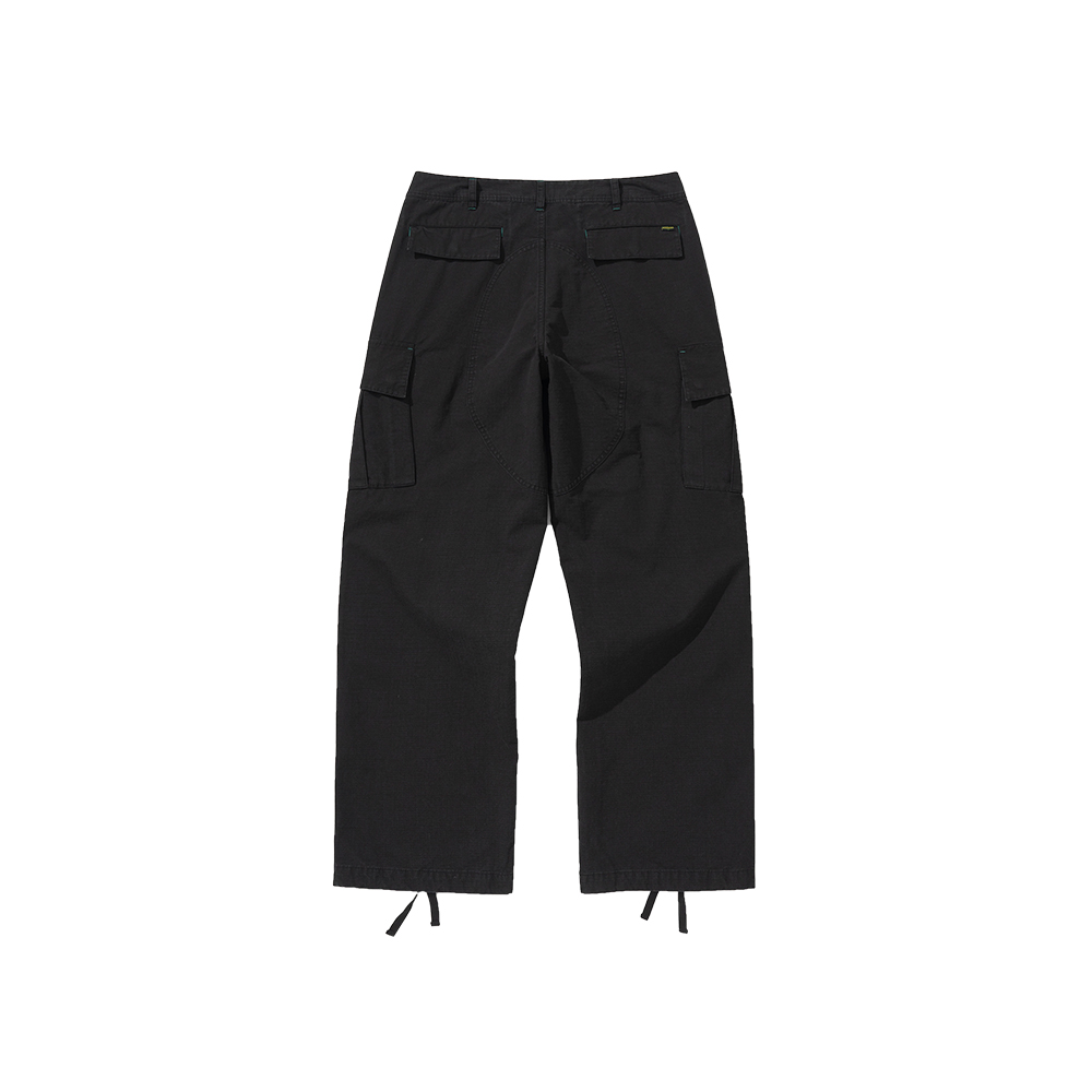 애프터매스 워시드 카고 팬츠 블랙(Aftermath Washed Cargo Pants Black) - 3