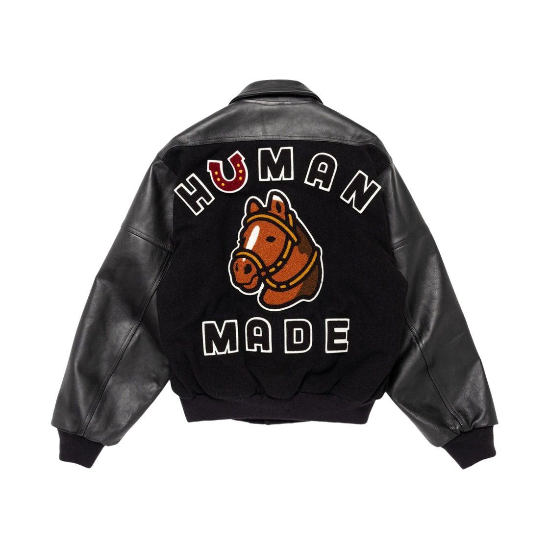 HM31JK001 Human Made Stadium Jacket Black
