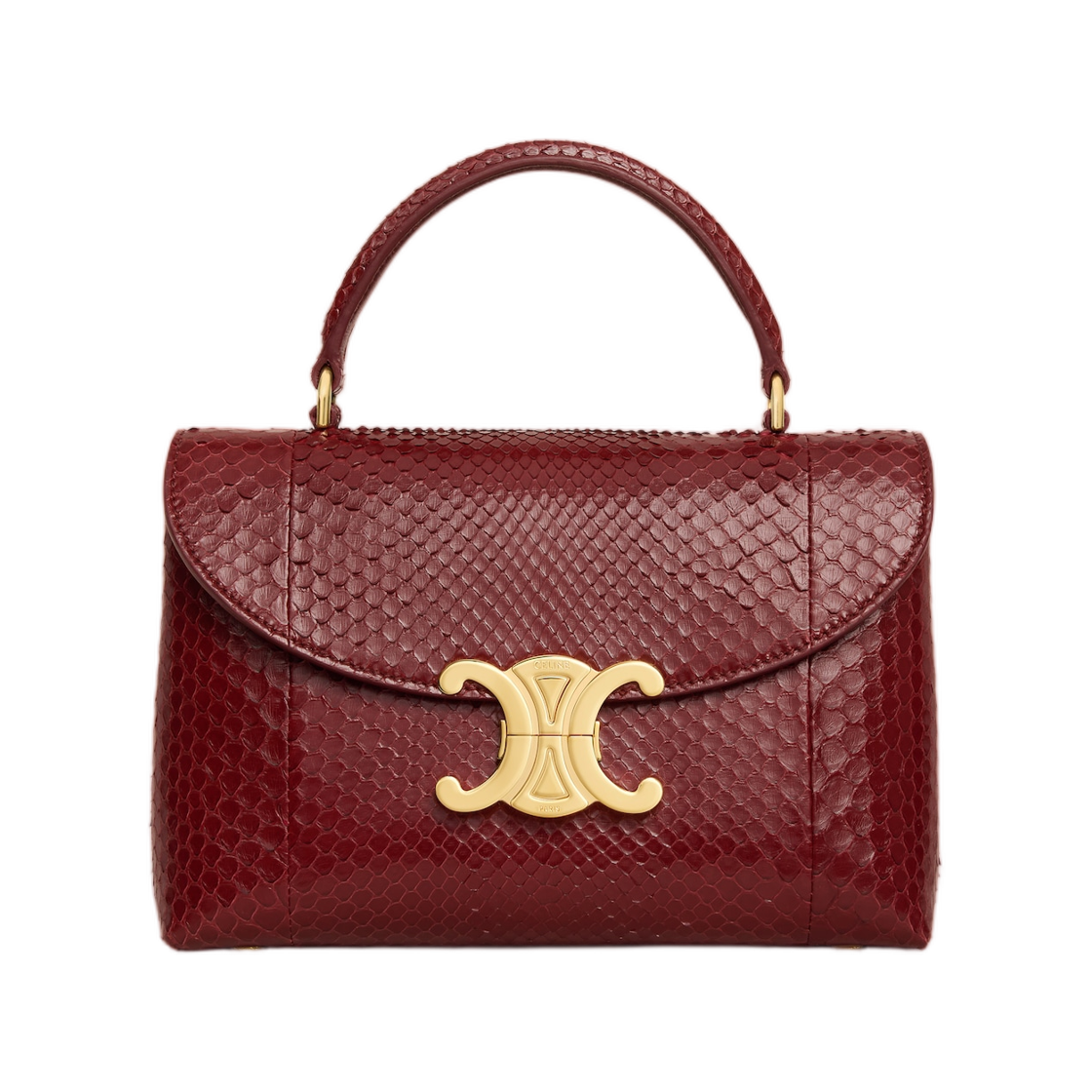 118114GWZ-28PO Celine Teen Nino Bag In Python Syrah