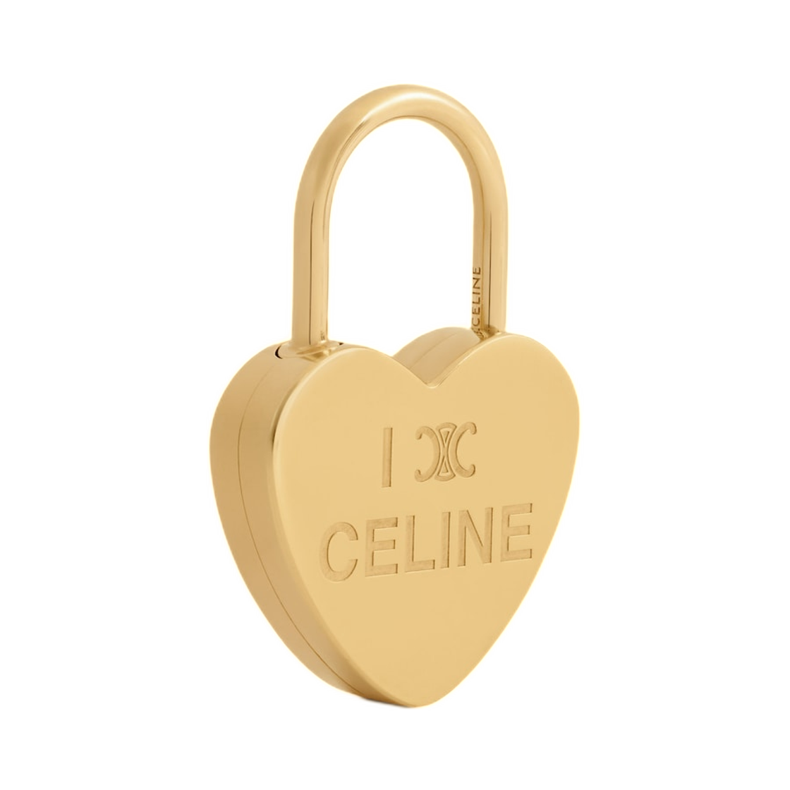 셀린느 참 하트 패들락 브래스 골드 피니쉬 골드(Celine Charms Heart Padlock In Brass with Gold Finish Gold) - 2