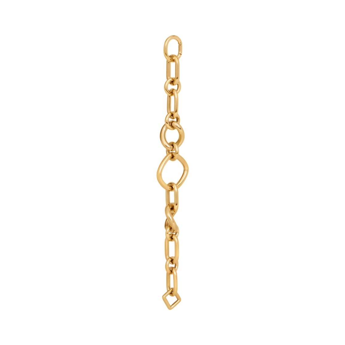 셀린느 참 모던 씬 구르메트 브래스 골드 피니쉬 골드(Celine Charms Modern Thin Gourmette In Brass with Gold Finish Gold) - 3