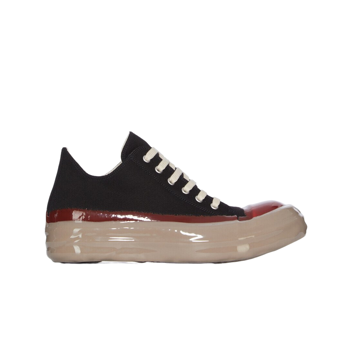 DU02E7802DODP-903101 Rick Owens Drkshdw Concordians Low Sneakers Black Red