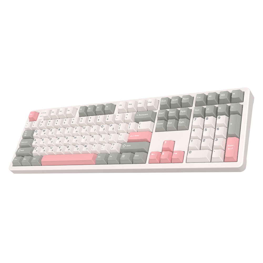 AR108G ABKO AR108G One toggle nonid move aluminum 3-mode mechanical keyboard sage green kale BCP switch