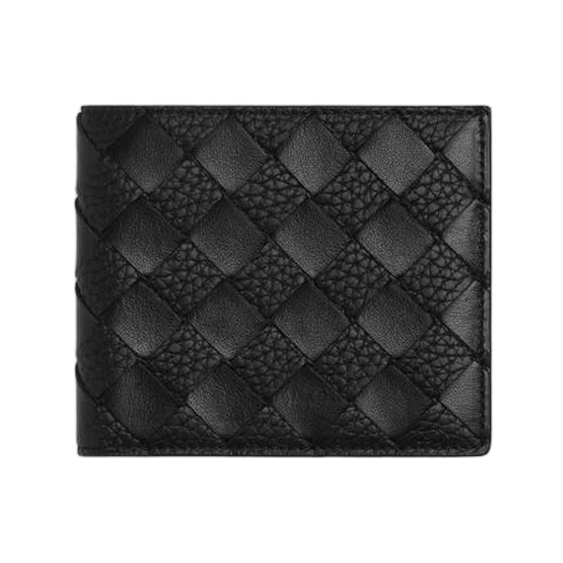 보테가 베네타 인트레치아토 바이폴드 월렛 블랙(Bottega Veneta Intrecciato Bi-Fold Wallet Black)