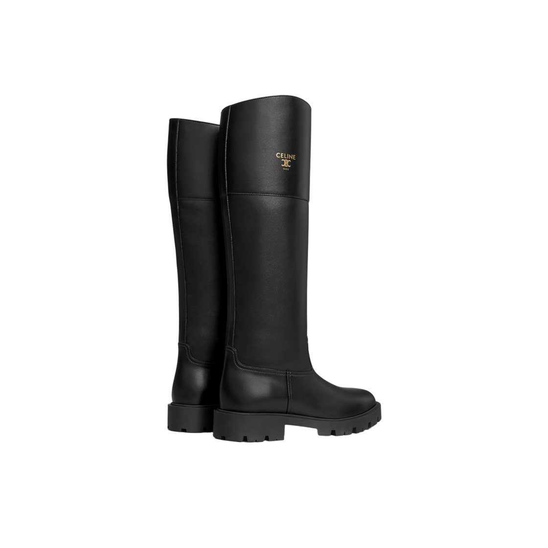 (W) 셀린느 마가렛 하이 부츠 카프스킨 블랙((W) Celine Margaret High Boot In Calfskin Black) - 3