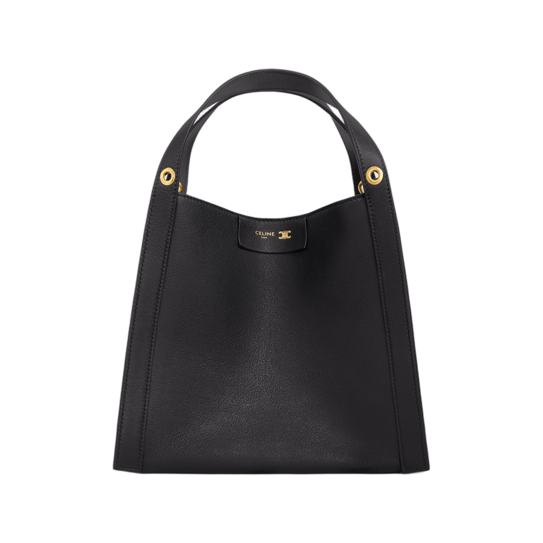124182T83-38NO Celine Small Cube Bag In Supple Calfskin Black