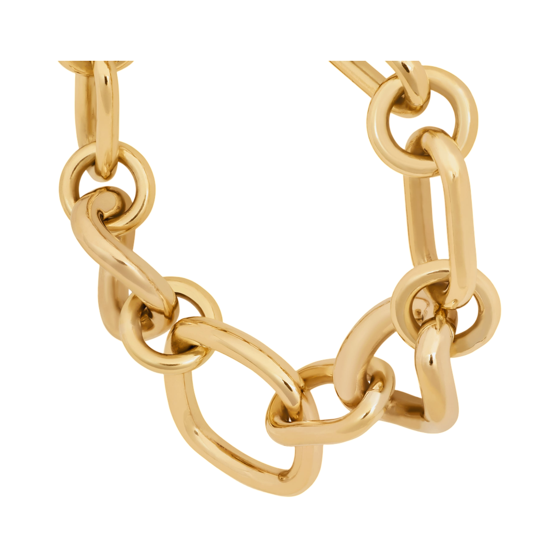 셀린느 참 모던 씬 구르메트 브래스 골드 피니쉬 골드(Celine Charms Modern Thin Gourmette In Brass with Gold Finish Gold) - 2