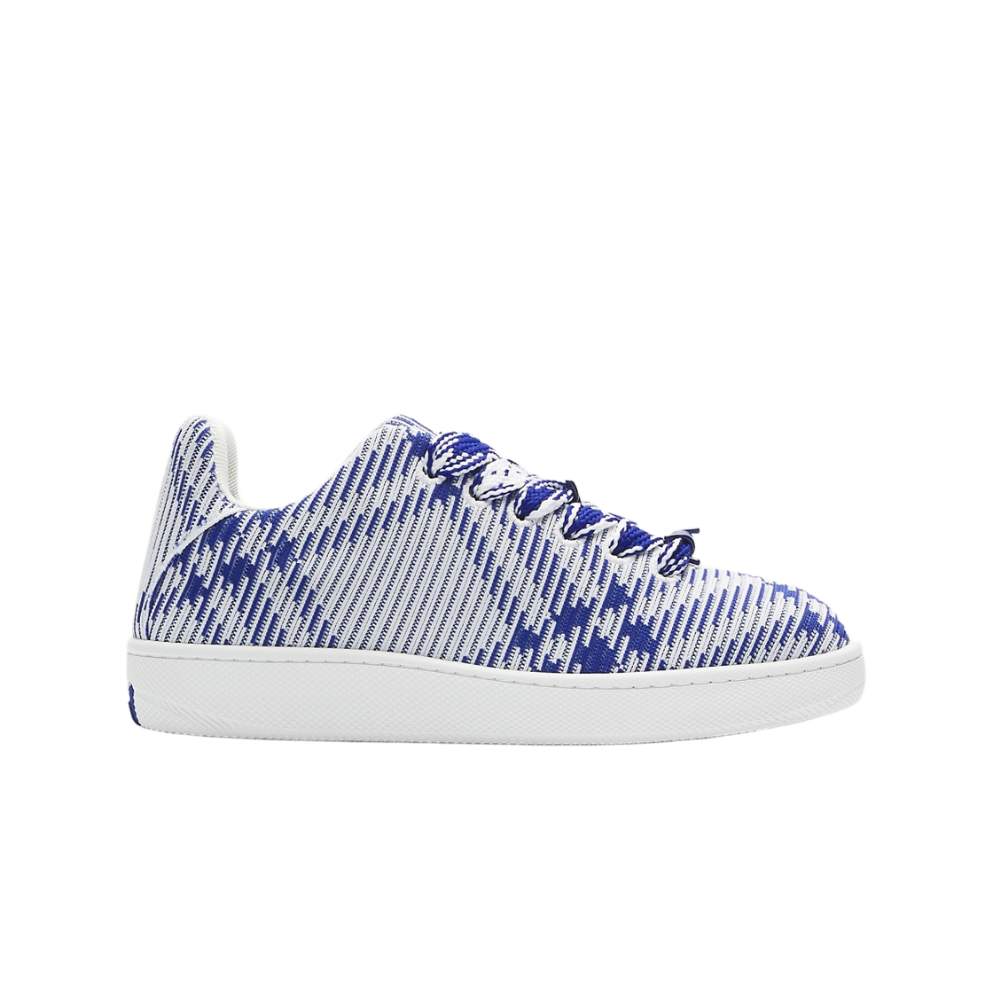 버버리 체크 니트 박스 스니커즈 솔트(Burberry Check Knit Box Sneakers Salt)