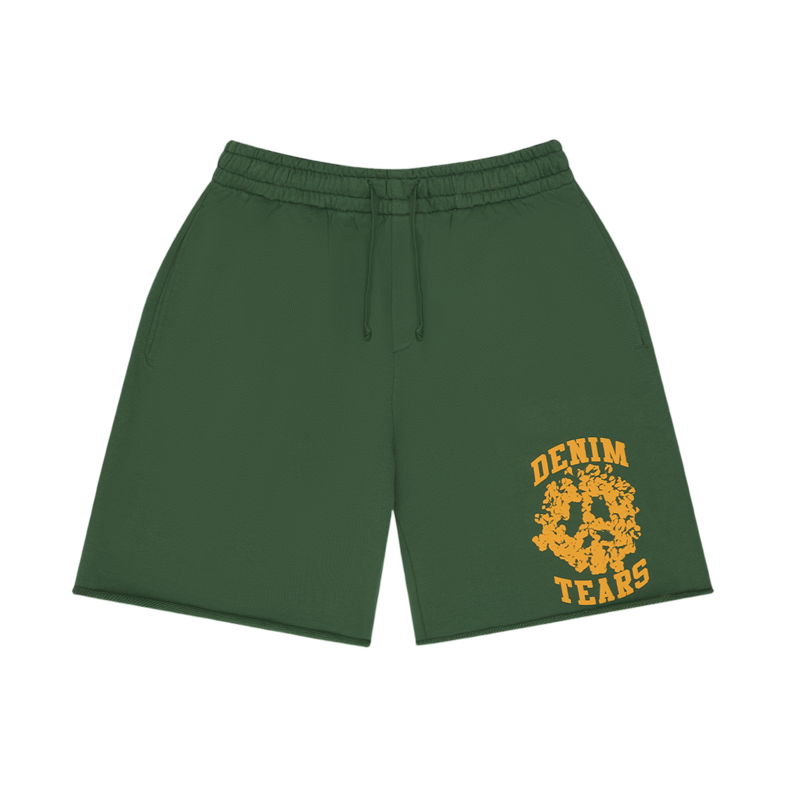 데님 티어스 x 코르테이즈 데님 유니버시티 스웨트쇼츠 그린(Denim Tears x Corteiz Denim University Sweatshorts Green)
