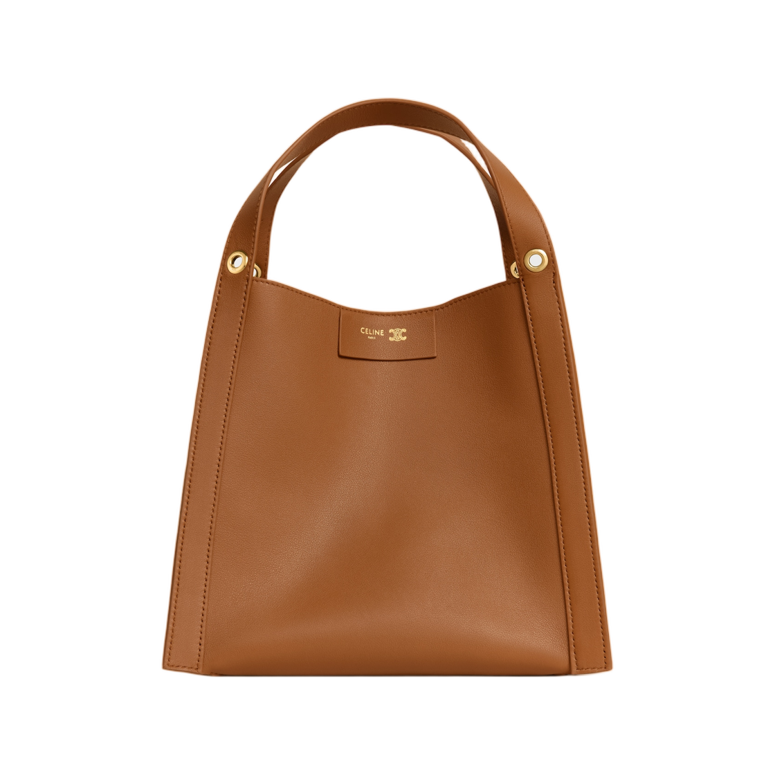 124182T83-GFY5 Celine Small Cube Bag In Supple Calfskin Soft Tan