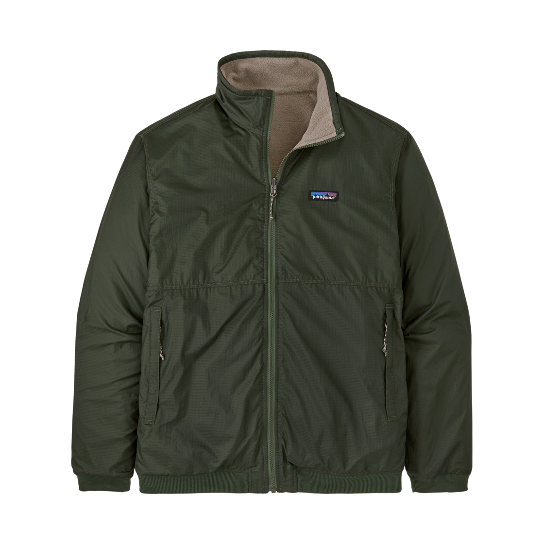 26215 Patagonia Reversible Shelled Microdini Fleece Jacket Torrey Pine Green
