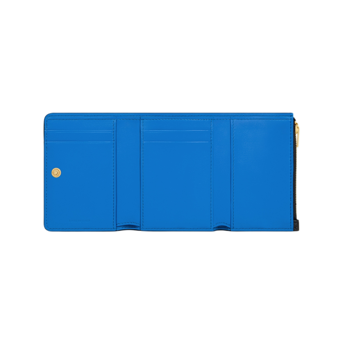 셀린느 파인 월렛 서플 그레인드 카프스킨 블랙 울트라 블루(Celine Fine Wallet In Supple Grained Calfskin Black Ultra Blue) - 2