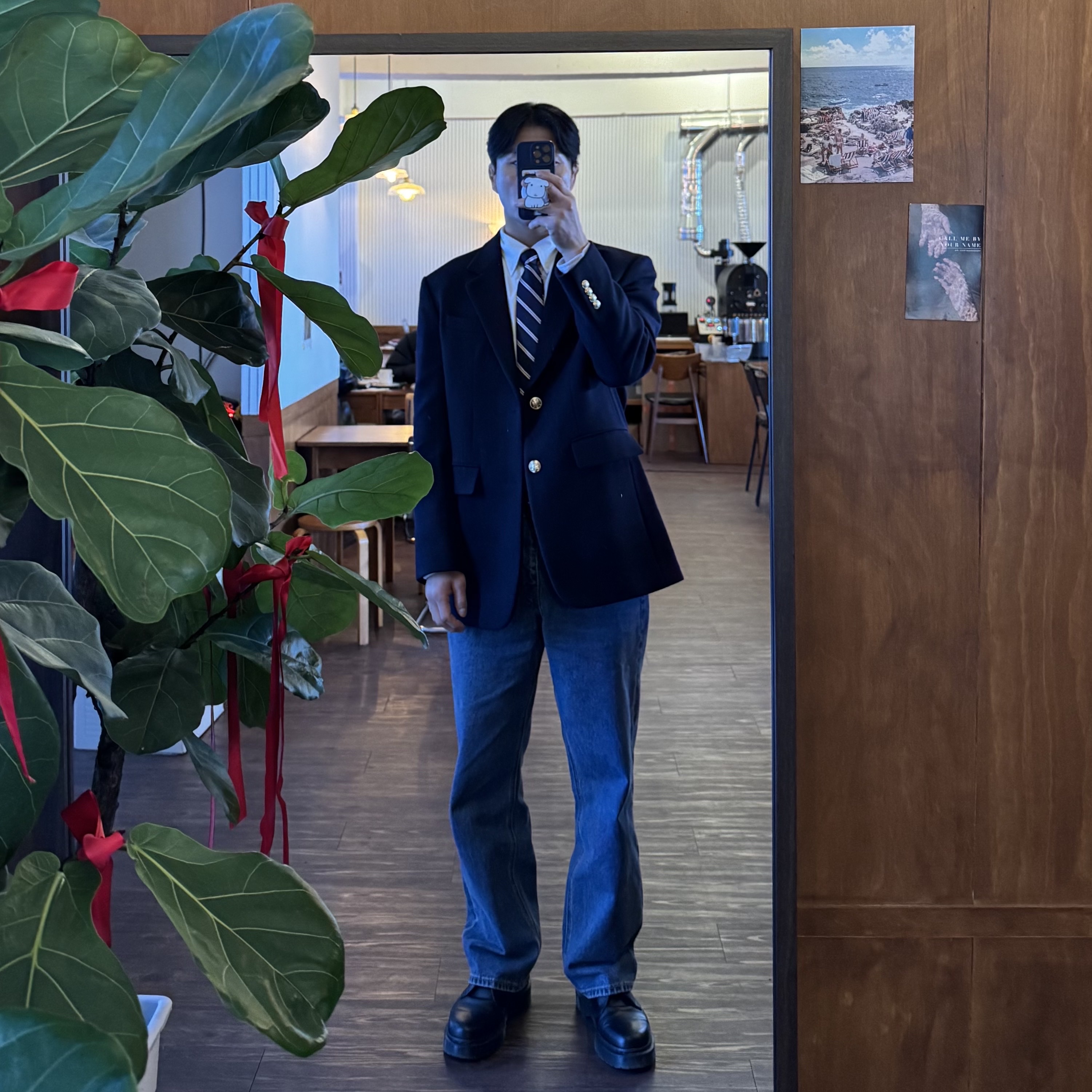 Supreme Box Logo Hooded Sweatshirt Black - 24FW 착용 스타일 - 2