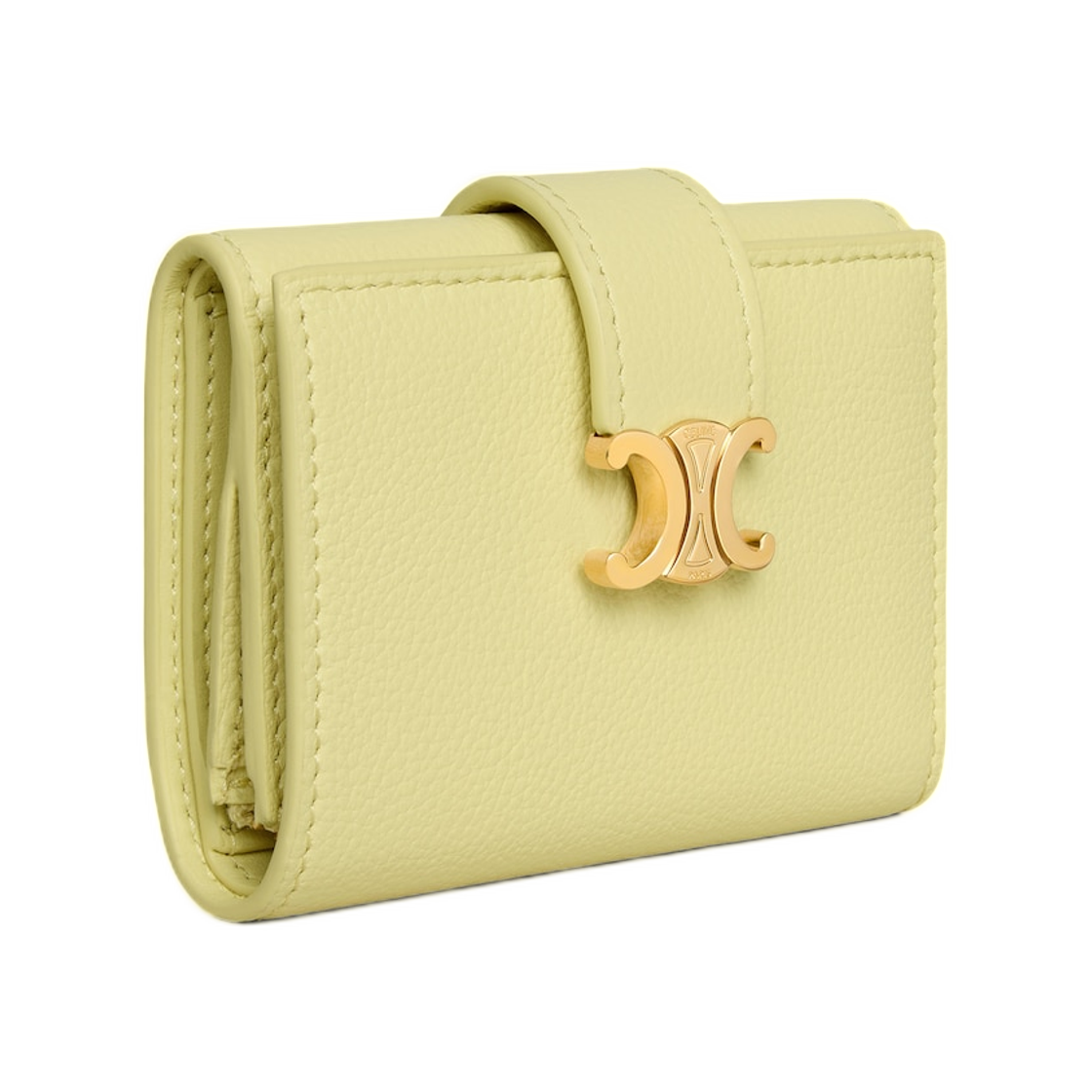 셀린느 파인 스트랩 월렛 니노 서플 그레인드 카프스킨 시트러스(Celine Fine Strap Wallet Nino In Supple Grained Calfskin Citrus) - 3