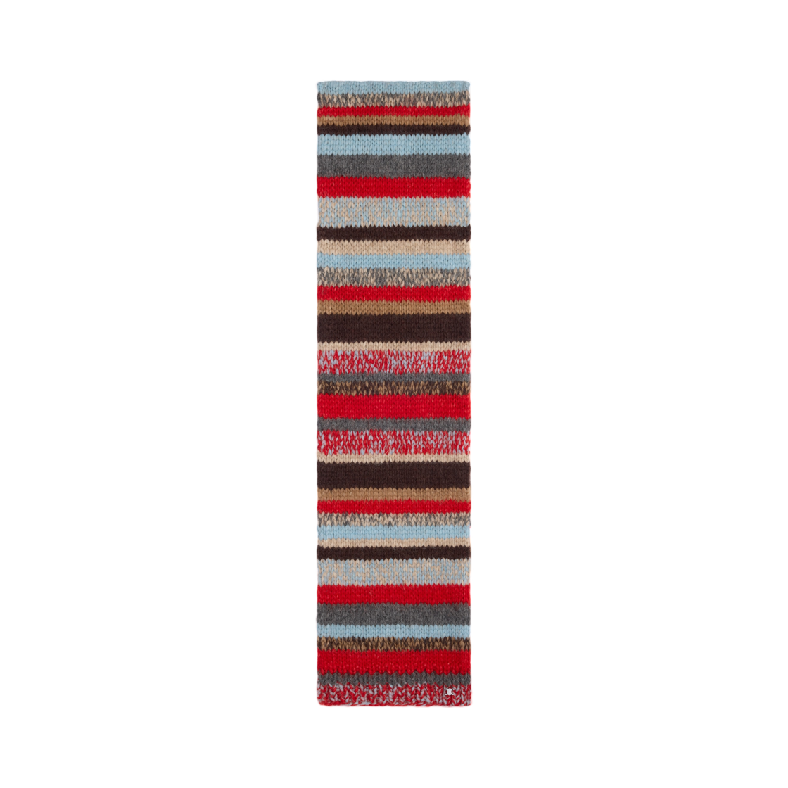 셀린느 스카프 물리네 알파카 앤 울 레드 멀티컬러(Celine Scarf In Mouline Alpaca and Wool Red Multicolor) - 1