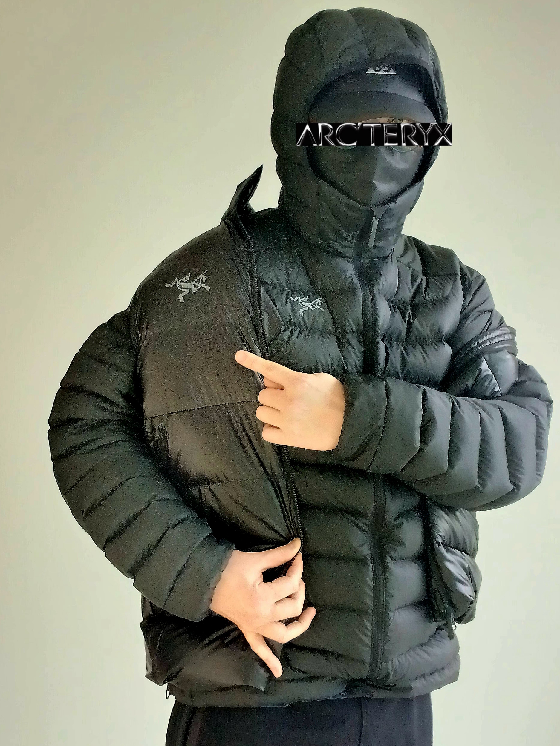 Nike ACG Trail Cap Black, Arc'teryx Cerium Hoody Black 착용 스타일 - 3