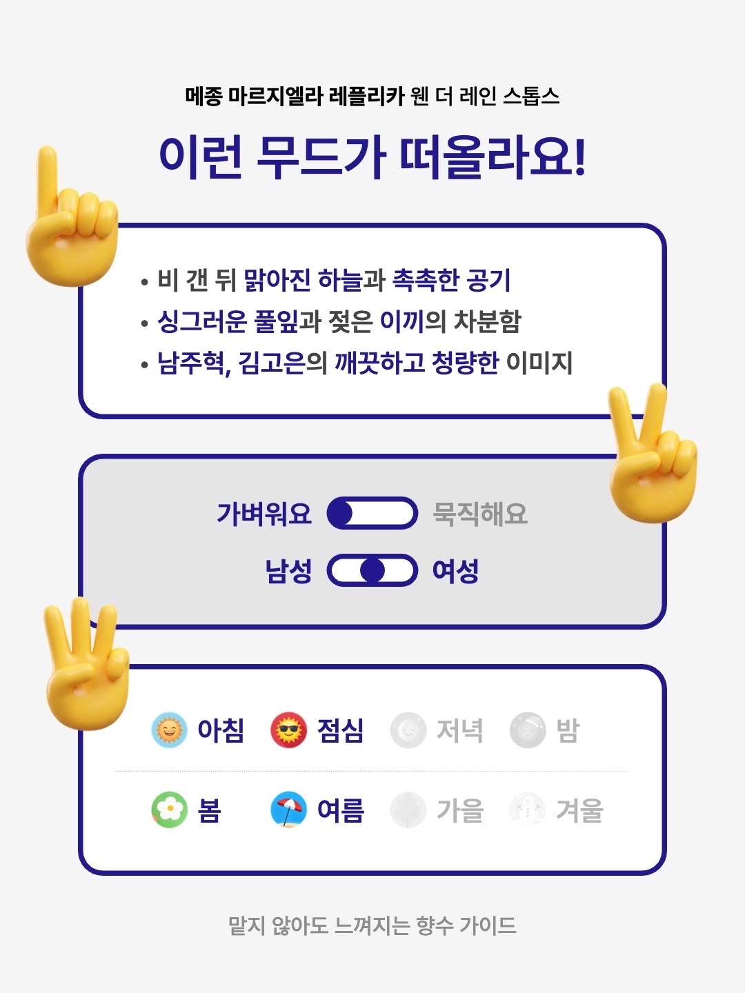 Maison Margiela Replica When the Rain Stops Eau De Toilette 100ml, Maison Margiela Replica When the Rain Stops Eau De Toilette 30ml 착용 스타일 - 2