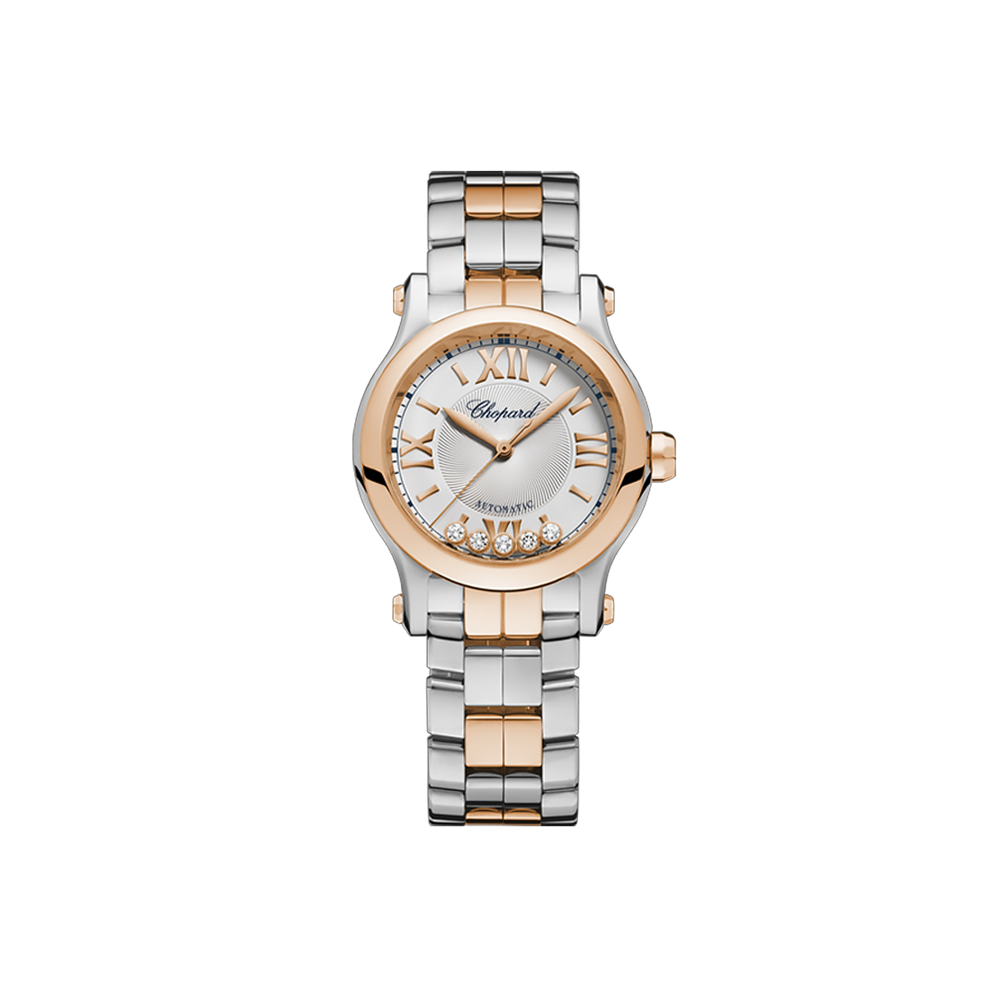 ITQWR43J8E2L Chopard Happy Sport 30-278573-6017 Silver Roma + Bar + Diamond No. 7115