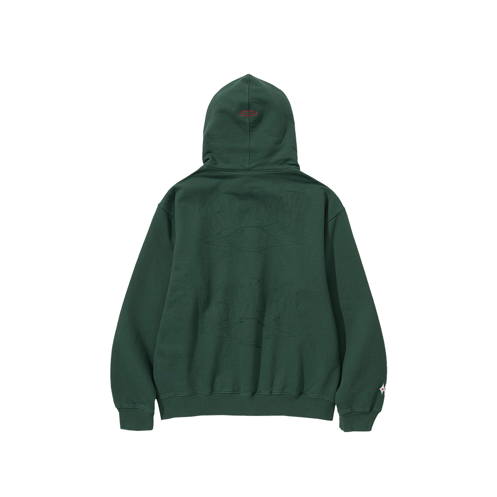 애프터매스 스티치 후디 그린(Aftermath Stitch Hoodie Green) - 3