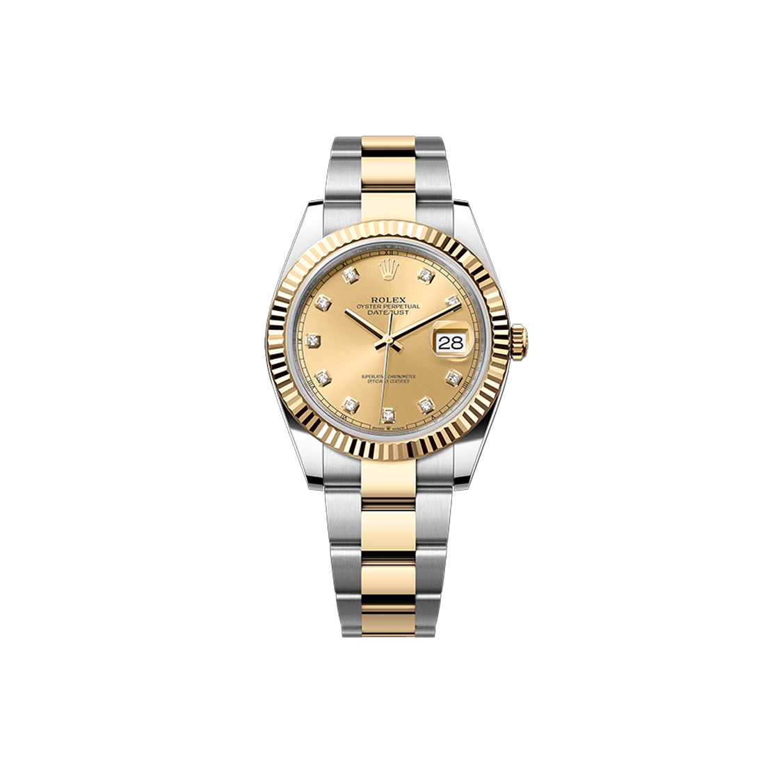 IT9W7MDQFRRL Rolex Datejust 41 - 126333 Champagne Dial 10P Oyster No. 7098