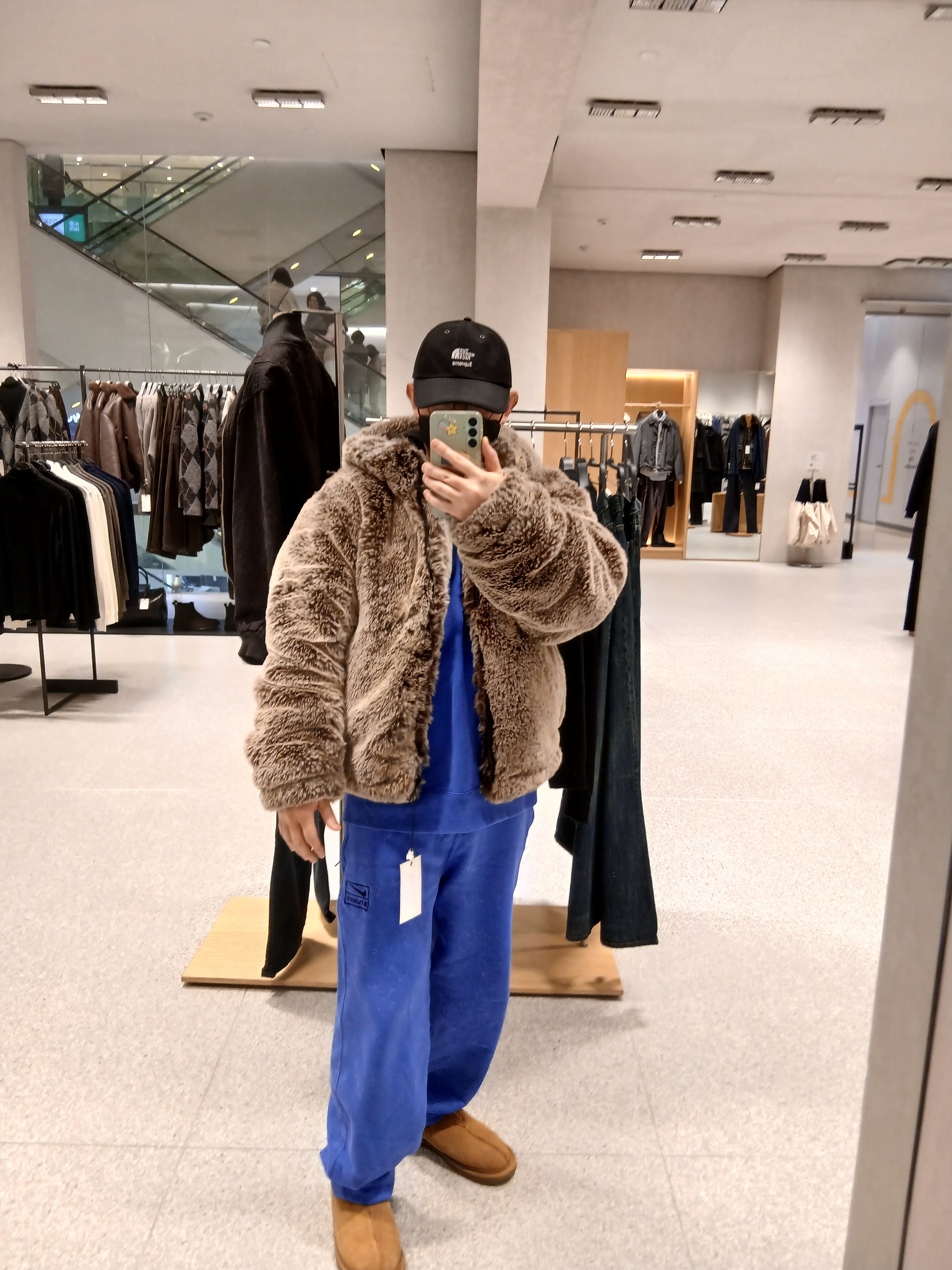Nike x Stussy NRG Acid Washed Crewneck Game Royal (DR4024-480), Nike x Stussy NRG Acid Washed Fleece Pants Game Royal (DR4025-480) 착용 스타일 - 3